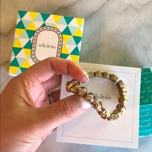 Stella & Dot Vida Stretch Bracelet- Champagne